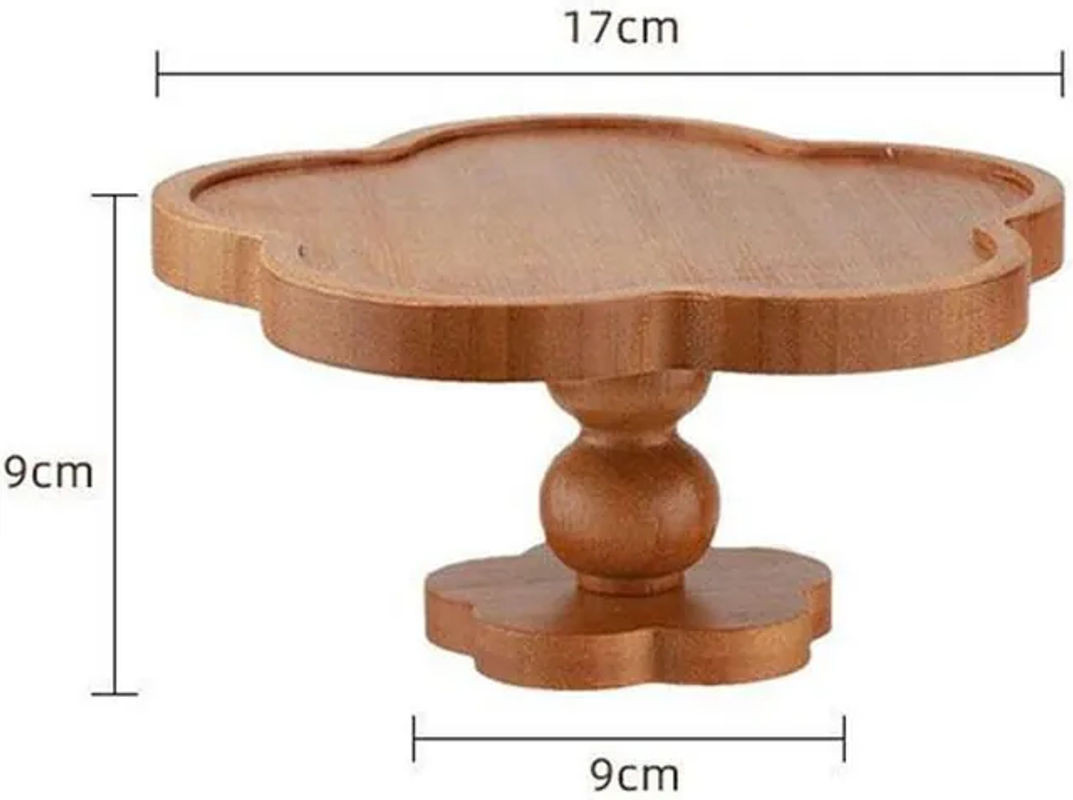 Mango Event Dekotablett aus Holz in Braun im Vintage-Design, Rechteckiges Aufbewahrungstablett für Kerzen und Dekoration - Bild 1