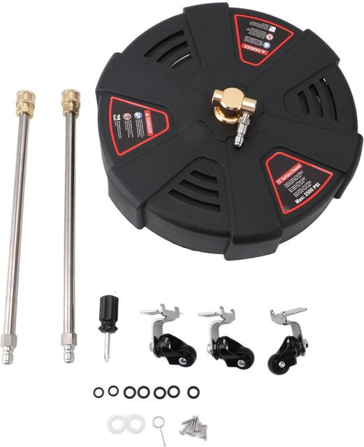 Aimo Professioneller Hochdruckreiniger 13 Zoll mit 2500PSI und 1/4 Zoll Schnellanschluss in Grau und Schwarz - Bild 1