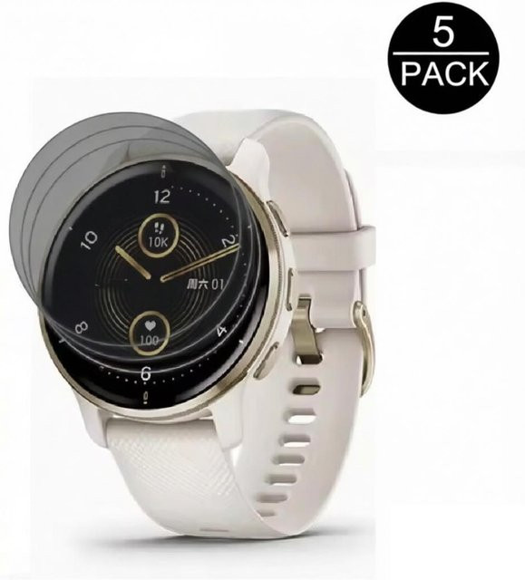 Garmin Anti-Spionage-Hydrogelfolie für Vivoactive 6 5, Displayschutzfolie - Bild 1