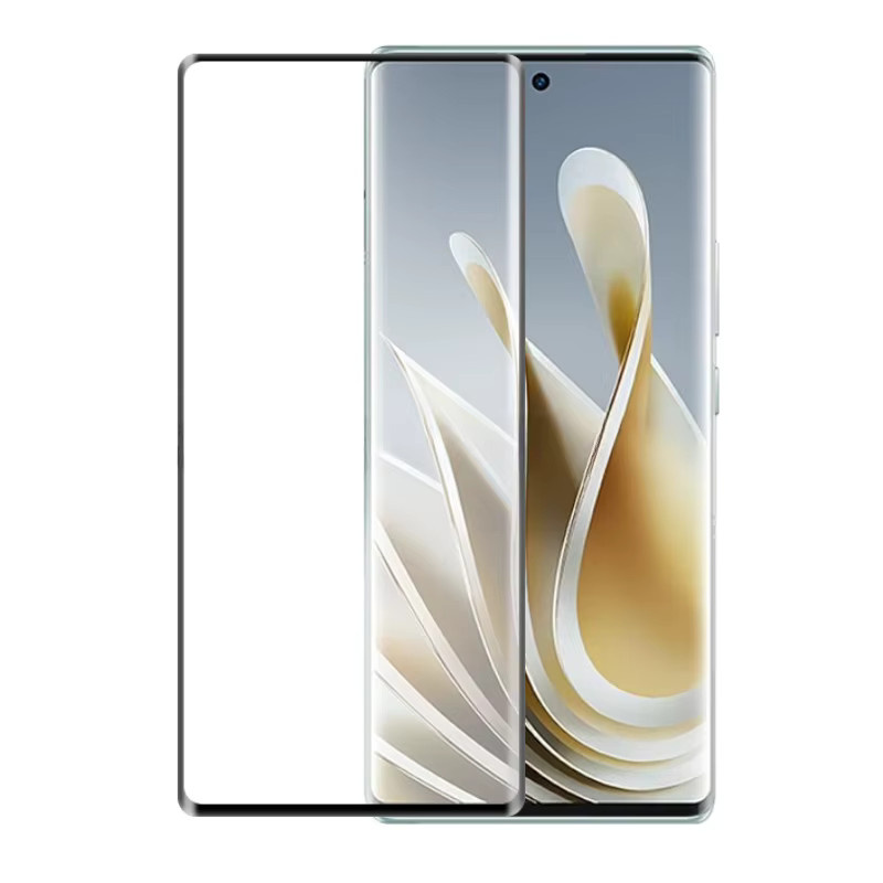 ZTE Nubia Z50 und Z50S Displayschutzfolie aus 9H gehärtetem Glas mit 3D gebogener Kante und vollständiger Abdeckung in Transparent - Bild 2
