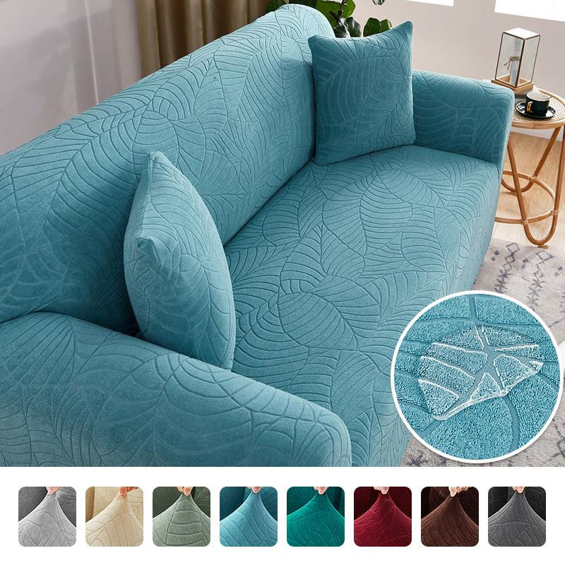 Elastischer Jacquard Sofabezug aus Polyester für Couch und Sessel, rutschfest und waschbar, Breite: 190-230 cm - Bild 1