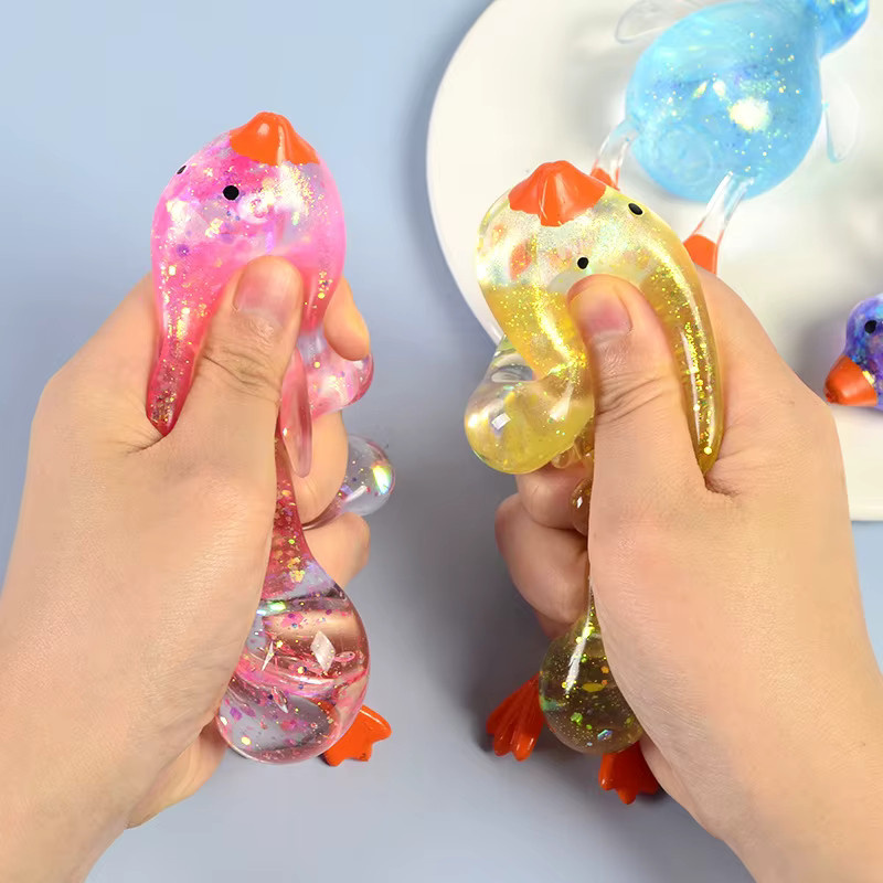 Maltose Buntes Aurora-Enten-Quetschspielzeug in Multicolour als weiches Stressabbau- und Dekompressionsspielzeug für Erwachsene und Kinder - Bild 2