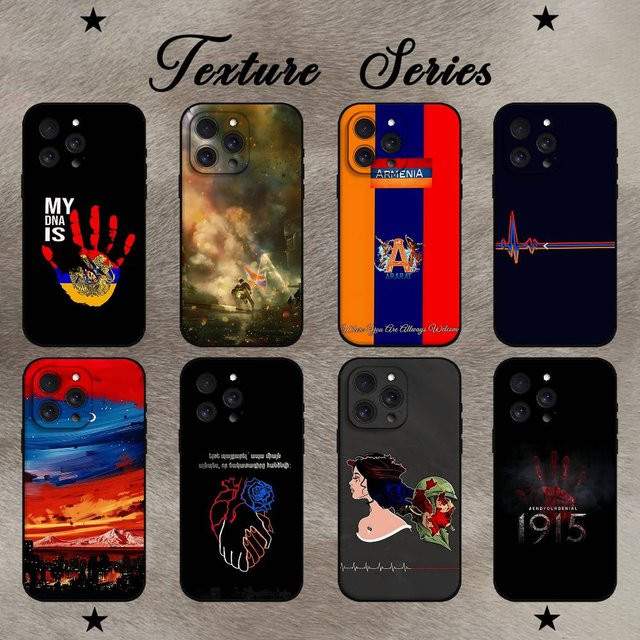 Mesuca Handyhülle 1915 Armenischer Genocide für iPhone 11 bis 17 Pro Max Plus Mini in Schwarz - Bild 1