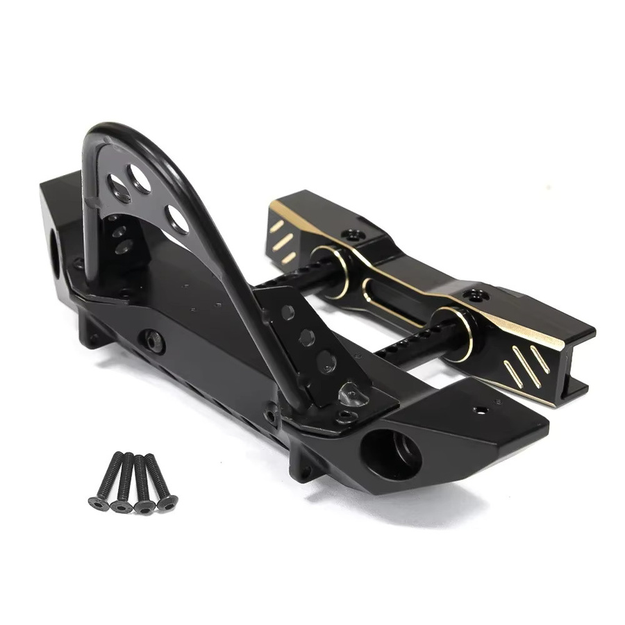 TIMEA Upgrade-Teil für 1/7 RC-Car-Kletterfahrzeuge, vorderer Querträger aus Messing und Metallstoßstange - Bild 3