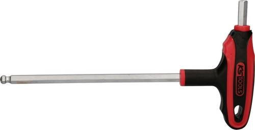 KS Tools T-Griff-Innensechskant-Kugelkopf-Schlüssel aus Stahl in Rot mit 7 mm Schlüsselweite - Bild 1