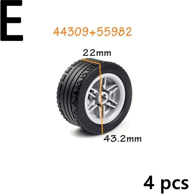 VEK MOC Bausteine Technische Auto Vorderradaufhängung Lenksystem, Set, ab 6 Jahren - Bild 1