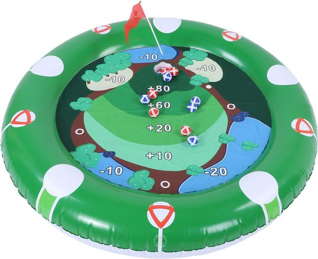 KaiSai Aufblasbares Golf-Pool-Spielset aus PVC in Grün für Poolpartys - Bild 1