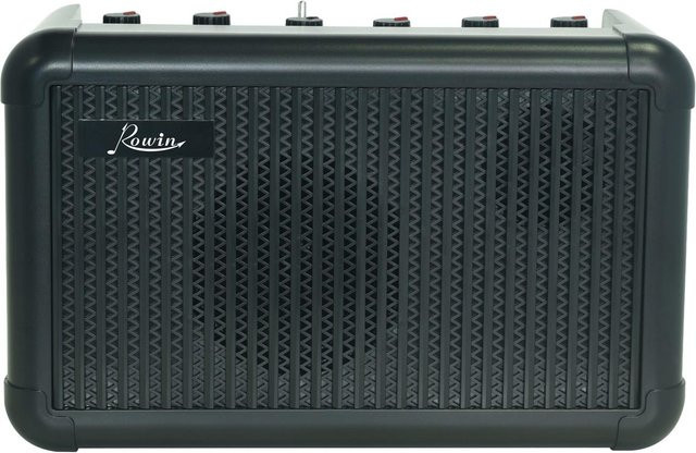 Rowin E-Gitarrenverstärker und Akustikgitarrenverstärker mit 15 W Leistung, Bluetooth-Lautsprecher und Tuning-Funktion, Schwarz - Bild 1
