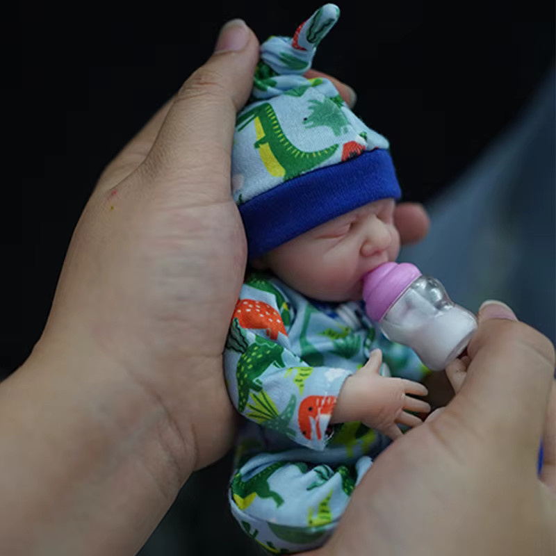 Miaio Micro Frühchen Ganzkörper Silikon Baby Puppe, bunt/mehrfarbig - Bild 3