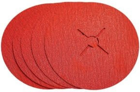 VSM Fiberscheibe XF 870 CER in Rot, Durchmesser: 125 mm, Körnung: 60 - Bild 1