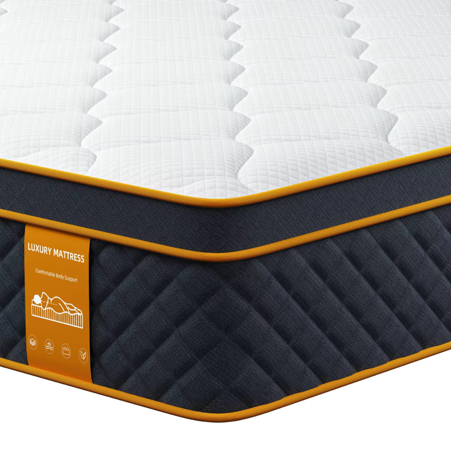 SKSBTF Taschenfederkernmatratze mit Memory-Schaum und Zoned Support, B/T/H: 160 x 200 x 25 cm oder 180 x 200 x 25 cm, Schwarz/Weiß - Bild 5
