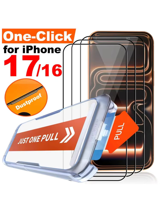 3er-Pack HD Panzerglas Displayschutzfolie für Apple iPhone 12, transparent, kratzfest und staubfreie Installation - Bild 6