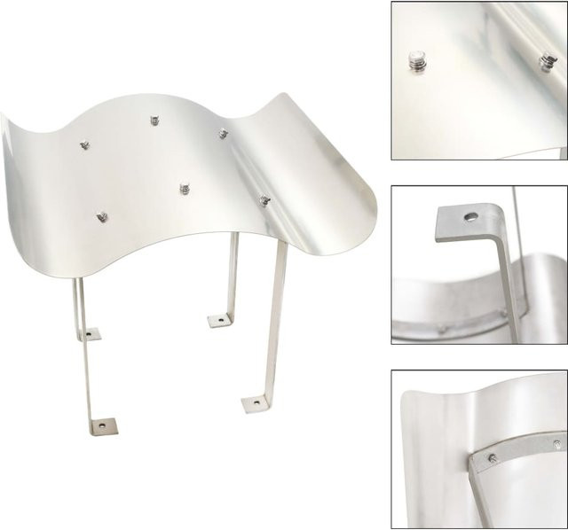 Edelstahl Schornsteinhaube Yiwydaa in Silber, B/T/H: 60 x 80 x 39 cm - Bild 1