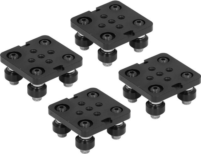 Neoglint 4er-Set V-Nut-Platten aus Aluminiumlegierung für 3D-Drucker Gantry-Stangen in Schwarz - Bild 1