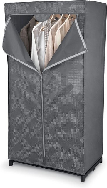 Domopak Living Textil-Kleiderschrank Pixel Grau B/T/H: 75 x 50 x 145 cm - Bild 1