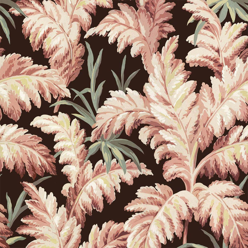 House of Hackney Tapete Pluma Carob Mural mit floralem Naturmotiv in Pink, Weiß und Schwarz, Breite: 300 cm, Höhe: 45 cm - Bild 2