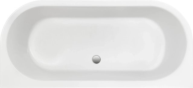 Ottofond Badewanne Modena XS in Weiß, B/T/H: 75 x 44 x 165 cm, oval mit Ablaufgarnitur - Bild 1