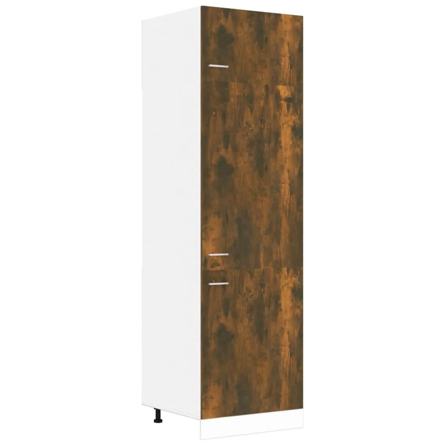 vidaXL Kühlumbauschrank Räuchereiche in modernem Design, B/T/H: 60 x 57 x 207 cm - Bild 2