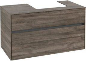 V&B Waschtischunterschrank Collaro in Stone Oak, Breite: 100 cm, Tiefe: 54,8 cm, Höhe: 50 cm, WT rechts - Bild 1