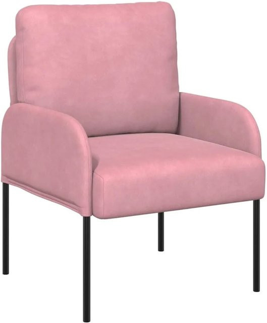 vidaXL Sofa mit Kissen aus Sperrholz in Rosa, B/T/H: 80 x 56 x 40 cm - Bild 1