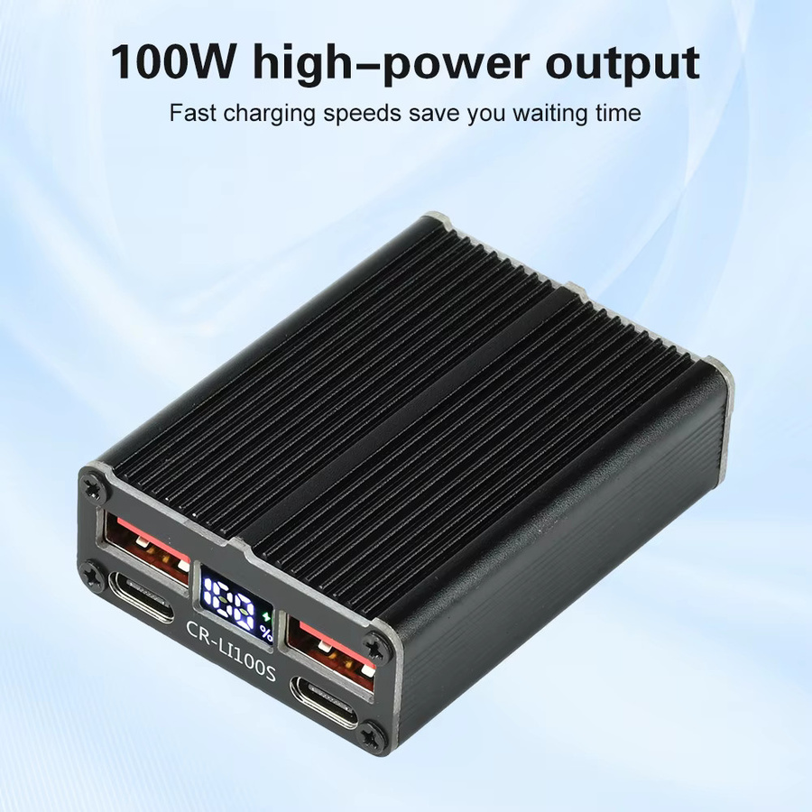 diymore 100W Schnelllademodul für 2-7S Lithium-Eisenphosphat-Batterien mit USB-C, XT60 und XT30 in Schwarz - Bild 1