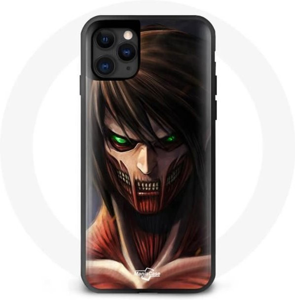 MANIACASE iPhone 13 Pro Max Hülle mit Eren Yeager Design aus Attack on Titan in Multicolour - Bild 1