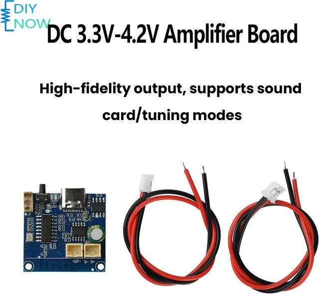 DIY NOW 5W Bluetooth-Verstärkermodul mit TWS-Kopplung und High-Fidelity-Ausgang in Blau - Bild 1