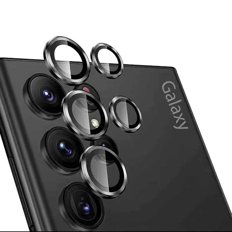 Samsung Kamera Objektiv Schutz aus Metall mit gehärtetem Glas für Galaxy S24 Ultra und S24 Plus in Multicolour - Bild 5
