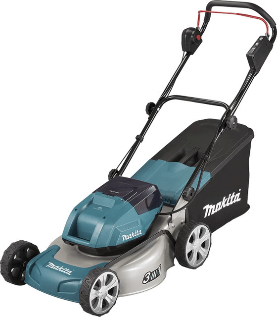Makita DLM463Z LXT 18V Rasenmäher mit Mulchfunktion und 60-Liter-Fangkorb (ohne Akku) - Bild 1