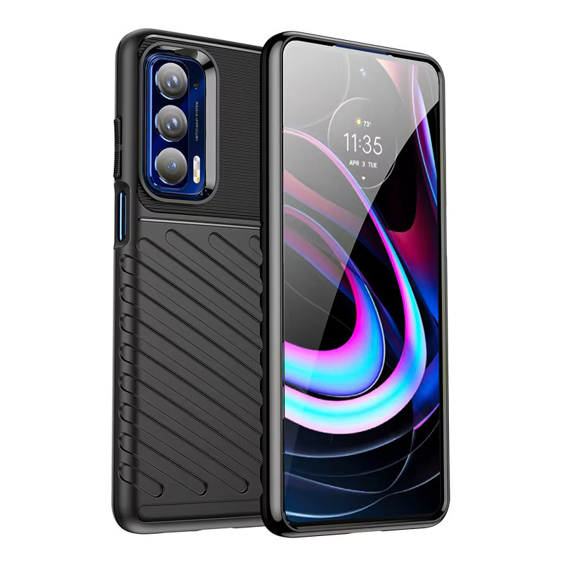 Stoßfeste Silikon Schutzhülle für Motorola Moto Edge 20 Lite, 20 Fusion, 20 Pro, Edge S Pro, Edge 2011, Edge 5G UW in Blau - Bild 5