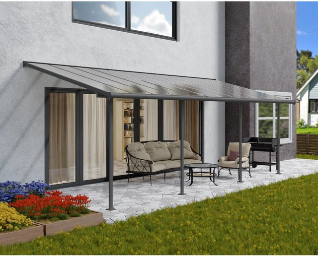 Palram Canopia Terrassenüberdachung Sierra in Grau mit Polycarbonat-Dach und Aluminiumrahmen, B: 739 cm, T: 295 cm - Bild 1
