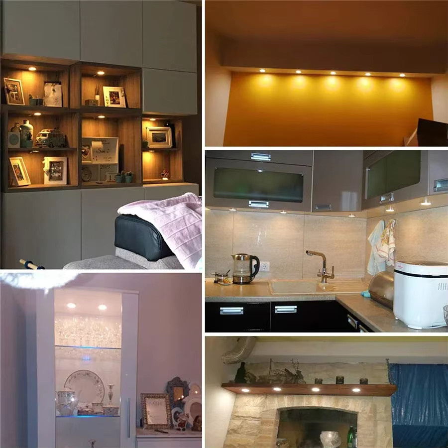 YSRSAI Runde Zigbee Schranklampe in Weiß mit Tuya App- und Sprachsteuerung für Alexa und Google Assistant, dimmbar und mit Timer, LED Unterbauleuchte für Küche und Möbel - Bild 5