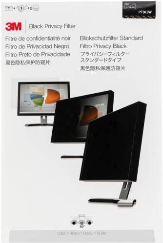 3M Blickschutzfilter für Monitore 76,2 cm (30 Zoll) Schwarz Universal PF300W1B - Bild 2