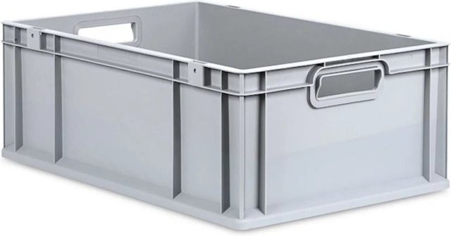 PROREGAL SparSet 10x Eurobox NextGen Grip mit Auflagedeckel in Grau, H x B x T: 22 x 40 x 60 cm - Bild 1