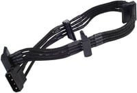 SilverStone SST-PP07-BTSB Adapter von 1x 4-Pin-5,25 Zoll auf 4x 15-Pin-SATA in Schwarz - Bild 1