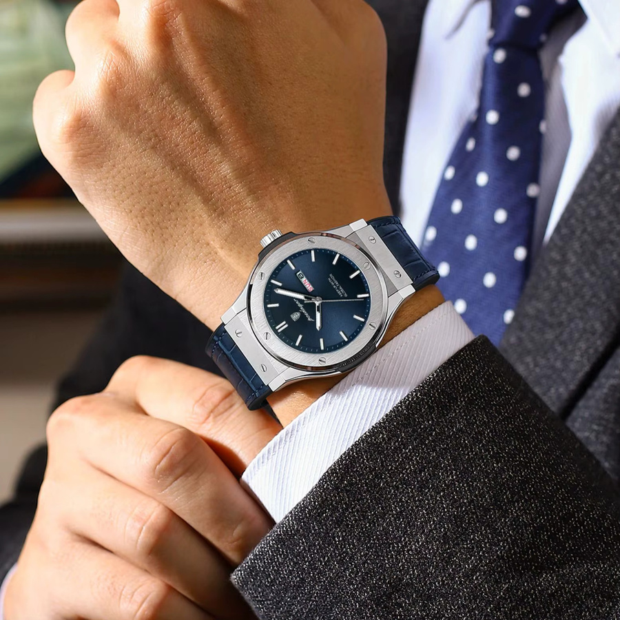 POEDAGAR Armbanduhr Quarz, Silikon, Schwarz, Herren - Bild 6