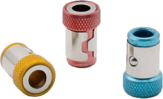 3er-Set Magnetische Schraubendreher-Bits aus Stahl in Silber und Multicolour mit 1/4 Zoll Anschluss - Bild 1