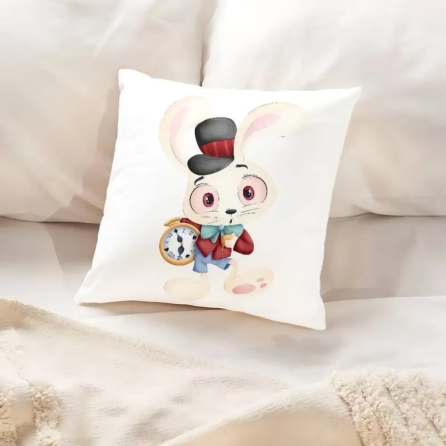 52TOYS Alice im Wunderland Kissenbezug aus Polyester mit Reißverschluss, B/B/H: 40 x 40 x 40 cm - Bild 2