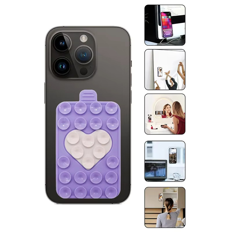 KOQZM Silikon Saugnapf Aufkleber als Smartphone Wandhalterung und Becher Matte - Bild 4