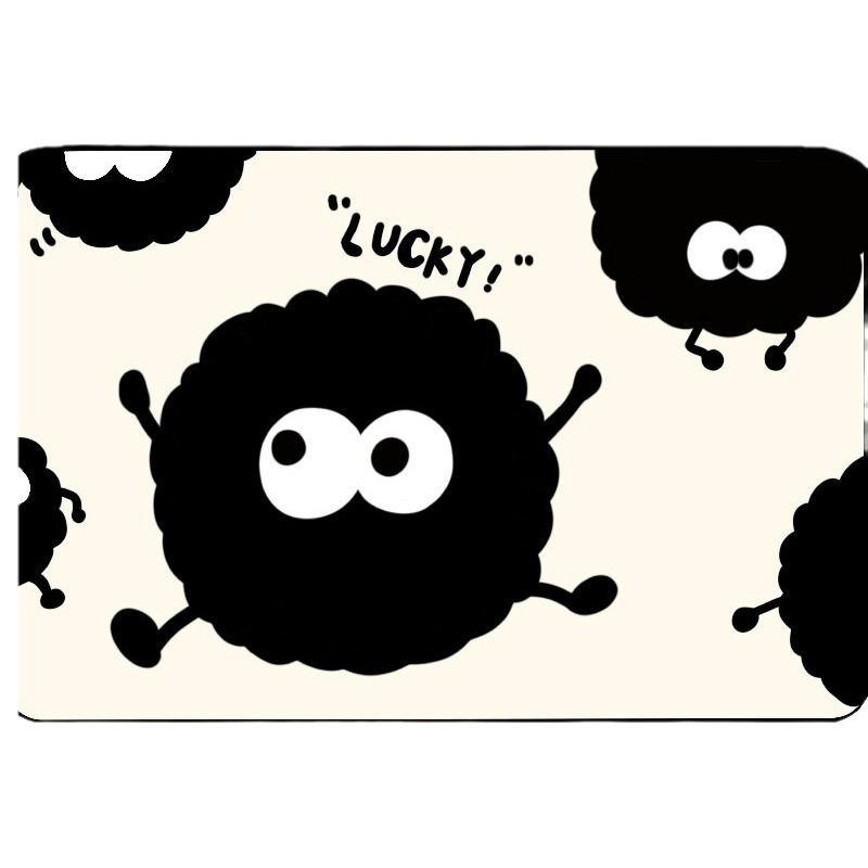 Saugfähige Kieselgur Badezimmer Fußmatte Big Eyes Serie von Yiran Furniture, Schwarz und Weiß, B/T: 60 x 40 cm - Bild 3