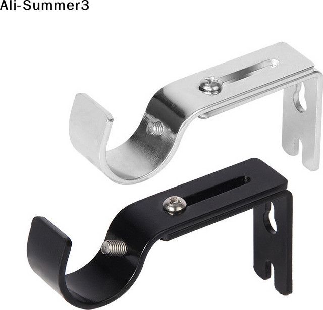 JETTING Vorhangstangen-Halterung aus Metall, 2er-Set, wandmontierbare und ausziehbare Römische-Pole-Halterung für dein Schlafzimmer - Bild 1