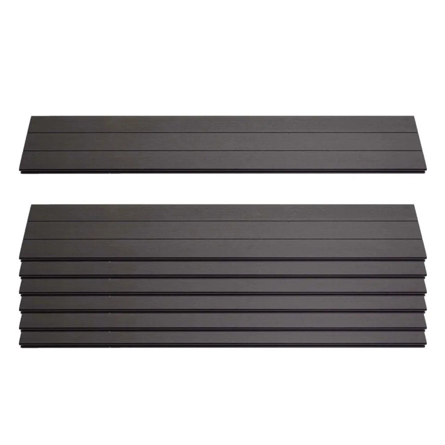 MCW 7er Set WPC-Sichtschutzlatten Savoie Windschutz Bretter, Anthrazit, Höhe: 90 cm - Bild 2