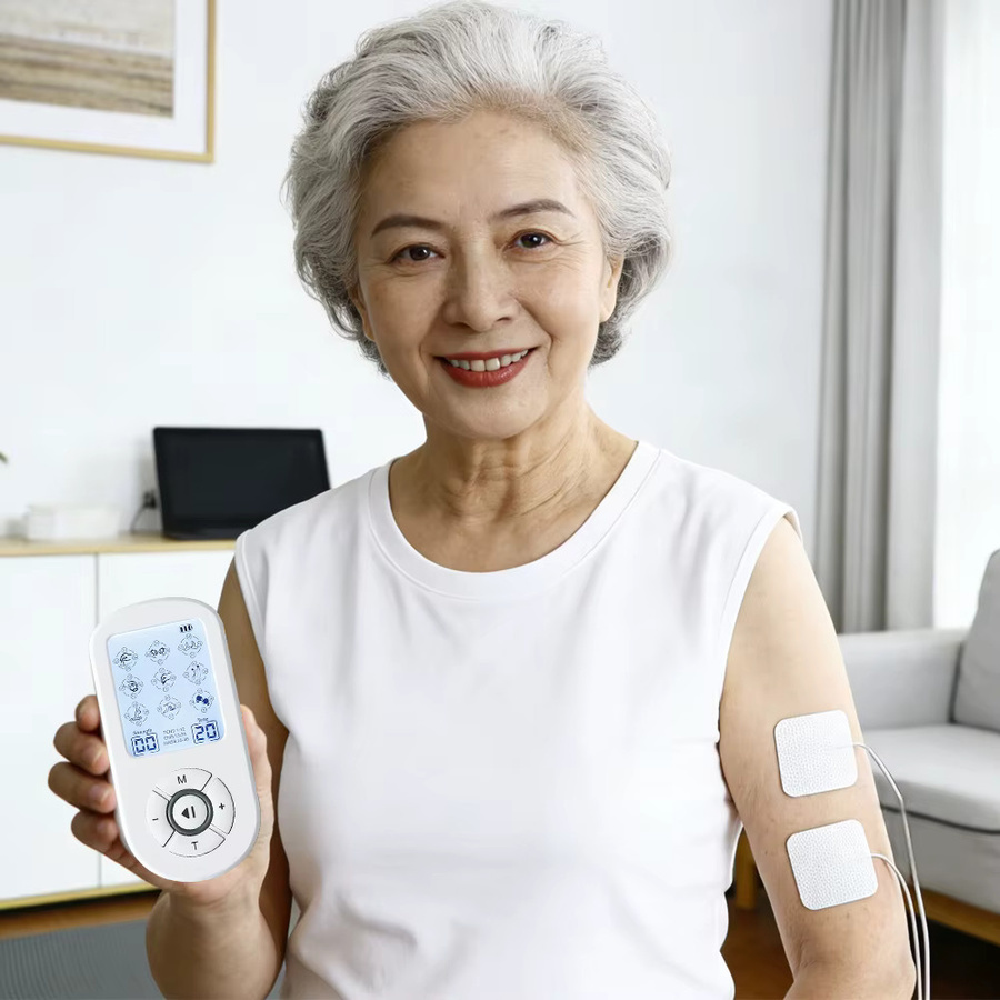 Raiuleko EMS-Muskelstimulator TENS-Massagegerät, weiß - Bild 2