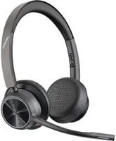 HP Poly Voyager 4320-M Kabelloses On-Ear Office-Headset mit BT700 Dongle und Ladestation, Bluetooth Stereo, Schwarz, Noise Cancelling - Bild 1