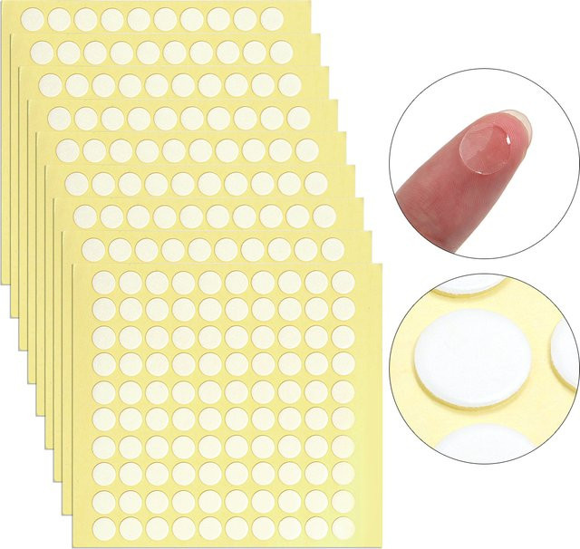 300 Stück Transparentes doppelseitiges Klebeband in runder Punktform für DIY Handwerk und Dekoration - Bild 1
