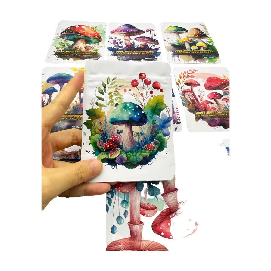 100 Stück Holographische Mylar-Beutel in Multicolour, Geruchsdichte Zip-Lock-Beutel aus Kunststoff für Lebensmittel, Snacks und Kräuter - Bild 3