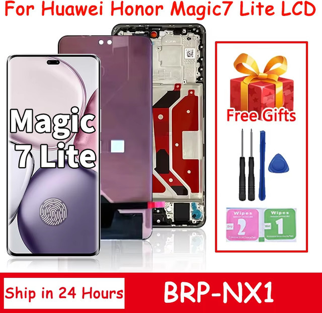 Huawei Honor Magic7 Lite Ersatz-LCD-Touchscreen-Baugruppe mit 6,78 Zoll und 120Hz in Schwarz - Bild 1