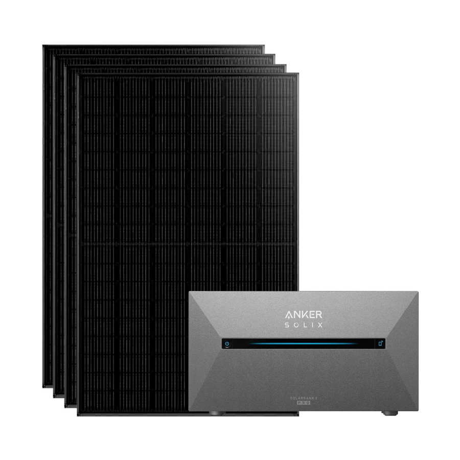 Anker SOLIX Balkonkraftwerk All In One Komplettset mit Solarbank E1600 Pro in Schwarz, 1.820 W - Bild 2