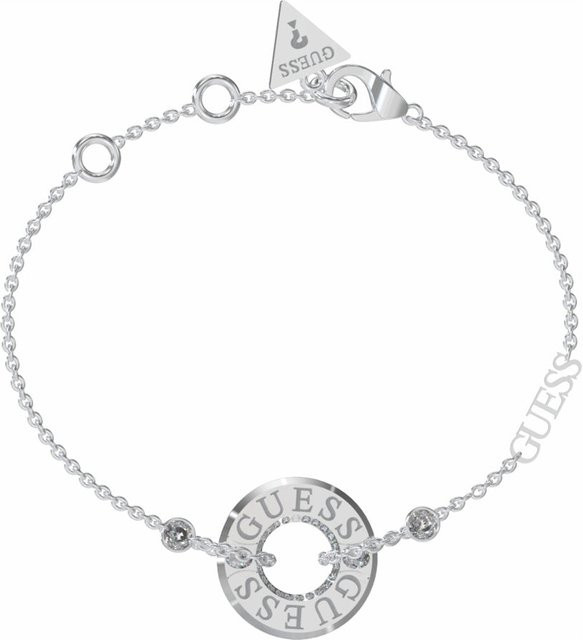 Guess Armband, Edelstahl, Silber, Kristall, Zirkonia, Damen - Bild 1