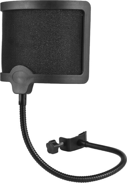 UType Bop Net Pop-Filter mit flexiblem Schaft als Akustikfilter und Windgeräuschnetz für Mikrofone in Schwarz - Bild 1